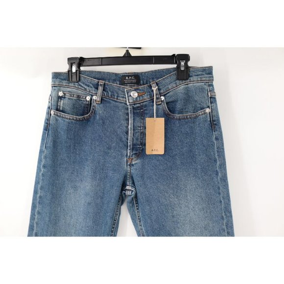 A.P.C. Blue Slim Straight Jeans Versatile Denim - Picture 3 of 12